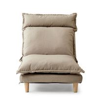 Canapé-lit Tatami Moderne Pliant pour Enfants, Siège Unique, Ajustable, Convertible, Tissu et Cadre en Bois Massif