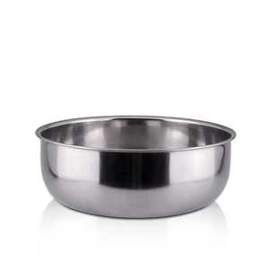 : Minimalist Matte Silver Stainless Steel Bowl Elegant Round <b>Salad</b> Fruit Basin Premium Metal Soup Container Serving Tableware - Product Image 4