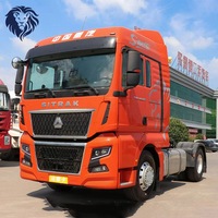 Camion tracteur d'occasion SINOTRUCK C7H 6X4 Diesel Euro 5, conduite à gauche, transmission manuelle, moteur Weichai, poids lourd