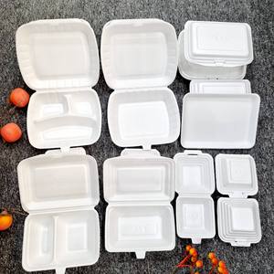 Conteneur alimentaire jetable en mousse PS de haute qualité avec couvercle, boîte à lunch à emporter, plateau de rangement pour aliments - Product Image 6