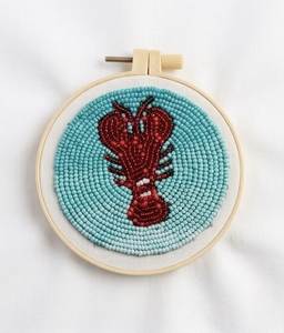 Green Flower Beaded Coaster Handmade Aesthetic Drink <b>Mat</b> Cute <b>Table</b> Decor - Product Image 4