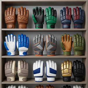Guantes de Críquet de Cuero Duradero de Primera Calidad, Alto Rendimiento, Protección para Bateo y Lanzamiento, Fabricante de Guantes Profesionales - Product Image 5