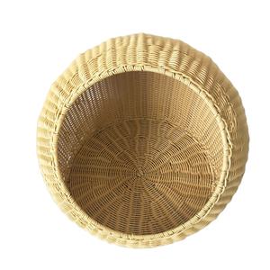 100% panier en rotin naturel fait à la main lit pour animaux sans produits chimiques Art populaire Style européen conception personnalisée nouveauté cadeau - Product Image 1