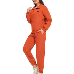 Ensemble de survêtement décontracté pour femme en tissu doux, deux pièces, pour un port quotidien confortable et un style de vie décontracté - Product Image 2