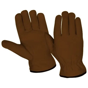 Premium Quality Goat Grain White Leather Durable Waterproof Breathable Work <b>Gloves</b> Smooth Elastic Safety Cuff Anti-Slip Heat - Product Image 2