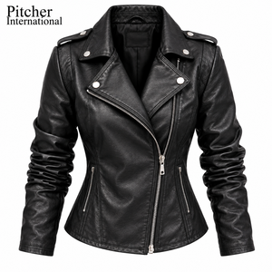 Fabricant de vestes en cuir pour femmes pour les détaillants américains, fournisseur de collections saisonnières de vestes en cuir pour femmes, OEM - Product Image 5