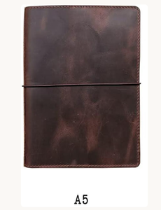 Personalized Leather <b>Journal</b> Hardcover Notebook Gift for Men Women name Engraved Dark Brown <b>Travel</b> Diary Sketchbook - Product Image 4