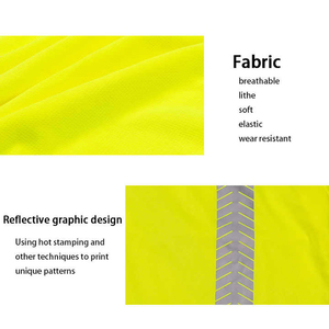 Chemise de travail réfléchissante à manches courtes haute visibilité, uniforme boutonné pour agents de sécurité, mécaniciens, vêtements de travail - Product Image 4