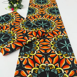 African Wax Printed Cotton Fabric Freetown Premium Quality for Stylish Dresses Traditional Outfits and Home Decoration - Product Image 1