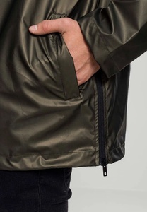 Chaqueta Cortavientos Clásica para Hombre, Ligera, con Capucha, Impermeable, a Prueba de Lluvia, con Logotipo Frontal - Product Image 6