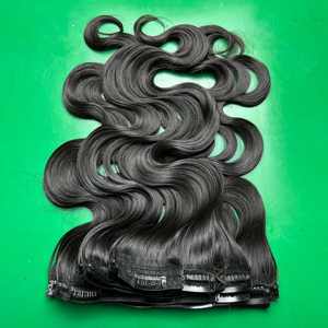 Extensiones de Cabello con Clip CDYHAIRVN, Cabello Virgen Natural con Textura de Ondas Corporales, Cabello Vietnamita Virgen Más Vendido - Product Image 2
