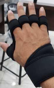 Attelles de poignet en néoprène avec protection de la paume et fermeture pour hommes – Respirantes, légères, épaisseur 4 mm, pour la musculation et la protection en salle de sport - Product Image 4