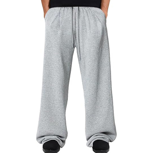 Pantalon de survêtement homme léger évasé taille mi-haute style hip-hop avec logo personnalisé coupe décontractée streetwear production OEM ODM - Product Image 2
