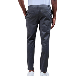 Pantalon chino cintré pour femme, coupe droite, en mélange de coton, décontracté et confortable pour le bureau et le quotidien - Product Image 2