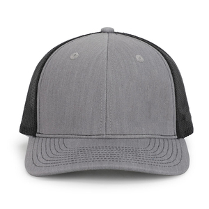 6 Panel Sports Trucker Hats Grey Color Visor Casual Baseball Half Mesh Adjustable <b>Cap</b> For Men And <b>Women</b> BY HI - Product Image 4