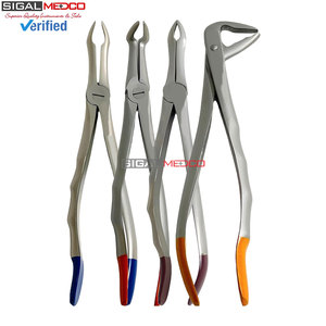 Juego de 4 Pinzas de Extracción de Raíces de Punta Fina de Acero Inoxidable Alemán, Instrumentos Quirúrgicos Dentales, Cirugía Oral Profesional - Product Image 5