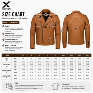 Veste de moto classique pour homme X Sports City, coupe cruiser, manches longues, coupe-vent, toutes saisons, avec logo frontal, OEM/ODM - Product Image 6