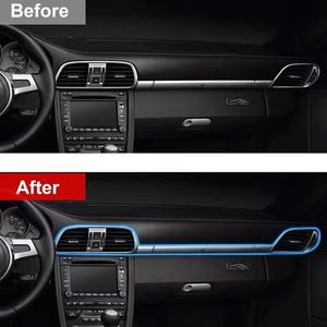 Tira de Luz LED USB Flexible con Interruptor para Iluminación Ambiental Interior de Puerta de Coche, Mejora de Instalación Retrofit - Product Image 3