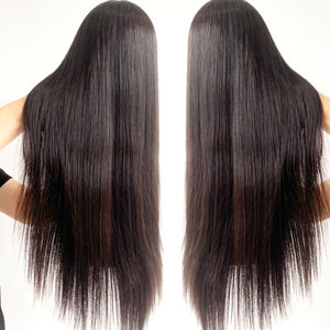 Vraies Extensions de Cheveux Humains Vietnamiens Vierges Bruts Perruque Vague Droite Soyeuse avec Couleur de Cheveux Naturels Différentes Couleurs Tailles 40 Pouces - Product Image 1