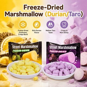 Trendy Unique Crunchy Freeze Dried Durian <strong>Marshmallow</strong> &amp; Taro Milk <strong>Marshmallows</strong> Confectionery <strong>Gift</strong> Snack - Product Image 4