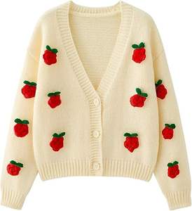 Camiseta Ligera de Punto con Cuello en V, Transpirable, para Mujer, Suave y Fluida, para Primavera, Estilo Pullover - Product Image 1