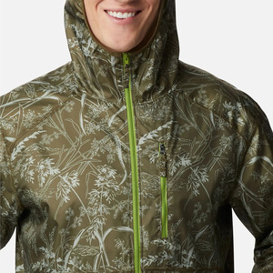 Chaqueta Cortavientos Ligera con Capucha y Estampado Botánico Unisex, Personalizable (OEM), Resistente al Agua, para Senderismo al Aire Libre, Venta al Por Mayor - Product Image 5