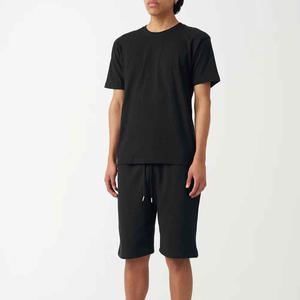 Ensemble short d'été pour homme à manches courtes, imprimé logo personnalisé, style hip-hop, 100% coton, séchage rapide, tenue tendance pour temps chaud - Product Image 2