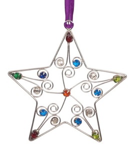 <b>Star</b> Dark Brown Beaded Factory Direct Durable Waterproof Modern Style Customizable Size <b>Hanging</b> Christmas Ornament for - Product Image 4