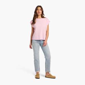 เสื้อยืดครอปแขนสั้นคอกลมสีพื้นสำหรับผู้หญิงขายส่ง เสื้อยืดลำลองผ้าโพลีเอสเตอร์สำหรับฤดูร้อน พิมพ์โลโก้ เสื้อยืดแขนสั้นสำหรับผู้หญิง - Product Image 2