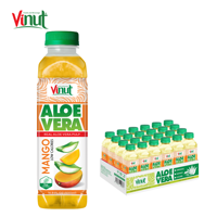 Mango Aloë Vera Drank 500ml Vinut Echte Vruchtvlees PET Fles Natuurlijke Fruitdrank Private Label Service Vietnam Export Fabriek