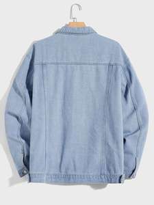 <b>Jacket</b> for man Men Loose <b>Denim</b> Jean <b>Jacket</b> Men Clothing Fashion <b>Denim</b> <b>Jacket</b> for Men Reasonable Price Reasonable Price OEM - Product Image 5