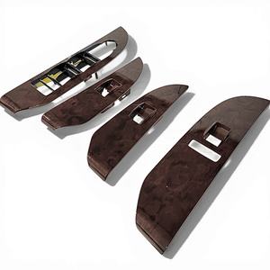 4PCS <b>Window</b> Switch <b>Panel</b> Cover Trim for 2007-2009 GMC Yukon Denali Chevrolet Tahoe Suburban OEM Replacement Woodgrain Color - Product Image 3