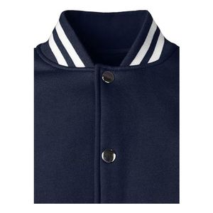 เสื้อแจ็คเก็ตเบสบอลลำลองปักโลโก้ตามสั่งสำหรับผู้ชาย เสื้อโค้ทเลตเตอร์แมนผ้าฝ้าย เสื้อแจ็คเก็ตวาร์ซิตี้แบบยูนิเซ็กส์ - Product Image 4