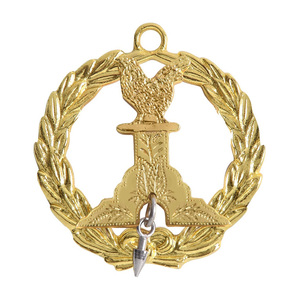 Collar Masónico Chapado en Oro de los Caballeros Templarios Grandes Capitanas Generales, Joya, Proveedor Mayorista OEM - Product Image 1