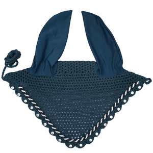 Luxury Custom Horse <b>Fly</b> Veil Premium Soft Ear Bonnet Breathable Crochet Horse Riding Wear <b>Fly</b> Protection OEM Wholesale Supplier - Product Image 4