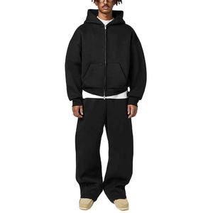 ชุดวอร์ม2ชิ้นสำหรับผู้ชายเสื้อฮู้ดมีซิปโอเวอร์ไซส์ - Product Image 1