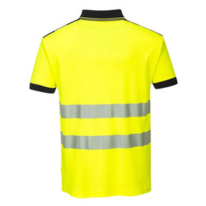 Men Short Sleeve Workwear Quick Dry Hi Vis Polo <b>Shirts</b> Roadway Safety Clothing Security Construction Reflective Polo <b>Shirts</b> - Product Image 2