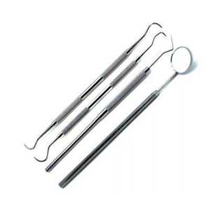 Kit de Instrumentos Dentales de Acero Inoxidable de 3 Piezas, Cirugía Oral Manual, Incluye Espejo de Examen, Pinzas y Sonda, por Dentavex - Product Image 5