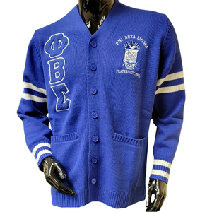 Zeta Phi Beta Sorority Embroidery Women Acrylic <b>Cardigans</b> | Sorority Embroidered Ladies Custom Style Woolen <b>Cardigan</b> <b>Sweater</b> - Product Image 2