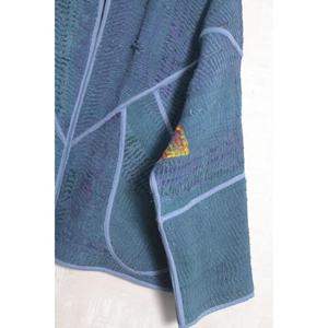 Chaqueta de patchwork Kantha india para mujer, abrigo vintage de algodón, ropa bohemia hecha a mano - Product Image 3