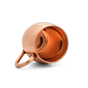 Stylish Copper Mule <b>Mug</b> Perfect for Moscow Mule Cold Coffee and Refreshing Drinks from Indian Manufacturer and Supplier - Product Image 2
