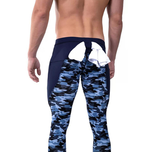 High Quality Customized Sports Fitness Leggings <b>Men's</b> <b>Compression</b> <b>Tights</b> Custom Sublimated Workout <b>Tights</b> Leggings <b>for</b> Sale - Product Image 2