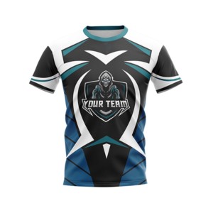 Maillot de basket personnalisé sublimé pour votre équipe, col en V, manches courtes, anti-humidité, unisexe adulte, toutes saisons, hiver - Product Image 1