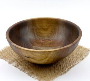 Bol de service en bois naturel de qualité supérieure pour la table à manger à la maison, construction durable, finition lisse, idéal pour servir des repas sains - Product Image 3