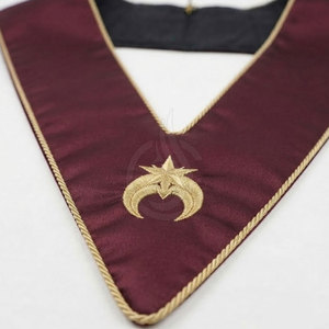 Nouvel Arrivage Collier Maçonnique en Soie Léger au Design Simple Personnalisable pour Tenues Formelles, Cérémonies, Événements, Réunions et Jours Spéciaux - Product Image 3