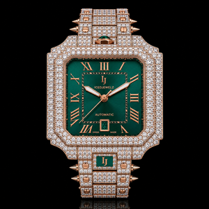 Montre professionnelle pour homme avec bracelet en or jaune de 20 mm, sertie de diamants de laboratoire, idéale pour offrir en cadeau, prix d'usine, Inde - Product Image 6