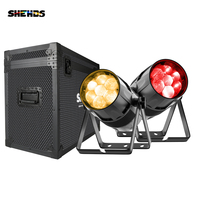 Projecteurs de scène étanches IP65 SHEHDS 7x40W RGBW 4-en-1 Zoom DMX512 Par LED pour mariages en extérieur