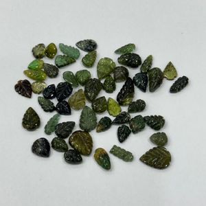 Turmalina Verde Natural con Tallado Floral en Forma de Hoja, Tamaño Libre, Suelta, Calidad AAA, Tallada a Mano en Madagascar, Gema para Joyería Fina, Grado Mayorista - Product Image 5