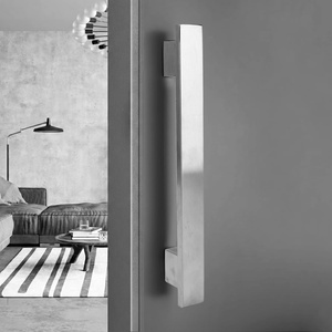 Manija de Puerta de Acero Inoxidable de Alta Resistencia, Manija Moderna para Puertas Comerciales de Vidrio y Madera - Product Image 4