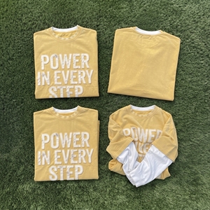 เสื้อยืดปักลายสไตล์วินเทจ ยูนิเซ็กซ์ ผ้าคอตตอนผสมโพลีเอสเตอร์ 100% เสื้อยืดปักลายลำลอง แขนเสื้อ 2 ชั้น - Product Image 3